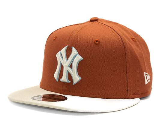 Kšiltovka New Era 9FIFTY MLB Patch New York Yankees Retro - Terracotta / Ivory