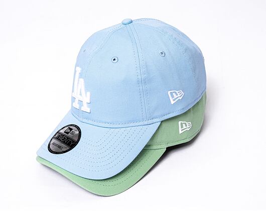 Kšiltovka New Era 9TWENTY MLB League Essential Los Angeles Dodgers - Pastel Blue / White