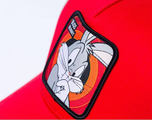 Dětská Kšiltovka Capslab Looney Tunes Trucker - Bugs Bunny - Red / Grey