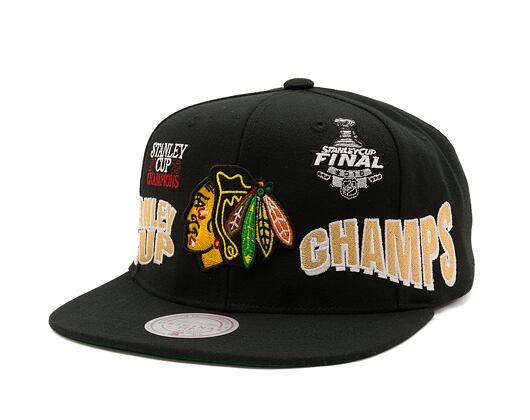 Kšiltovka Mitchell & Ness World Champs Snapback NHL Chicago Blackhawks Black