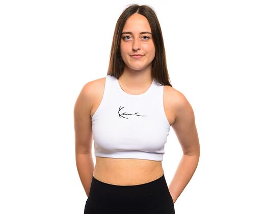 Dámské Tílko Karl Kani Small Signature Essential Racer Rib Top white