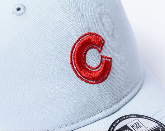 Kšiltovka New Era - 9FORTY Summer Washed - Chicago Cubs - Pastel Blue / Scarlet