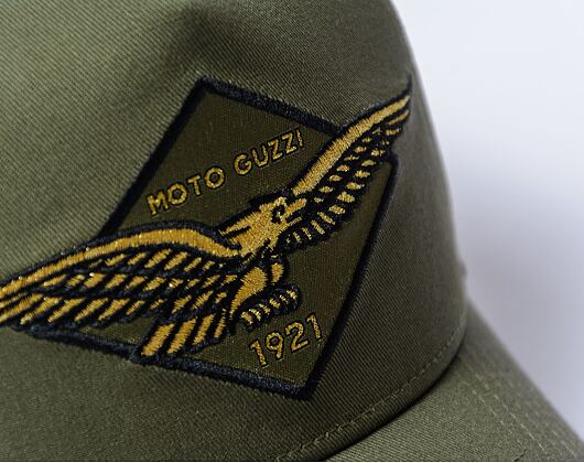 Kšiltovka New Era - 9FORTY A-Frame Graphic Patch - Moto Guzzi - Khaki