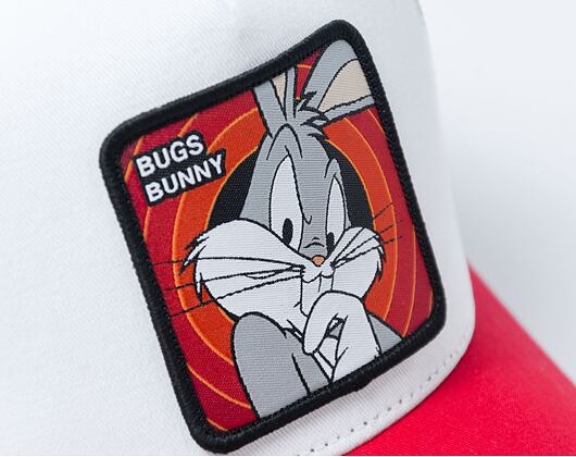 Kšiltovka Capslab Looney Tunes Trucker - Bugs Bunny - White / Red