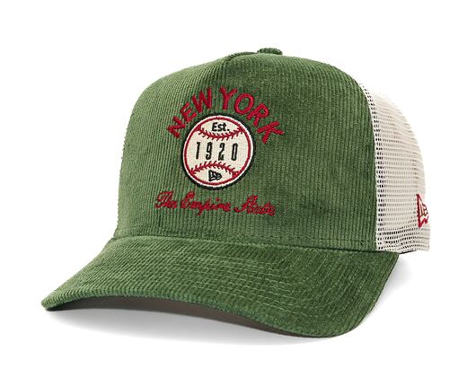 Kšiltovka New Era - 9FORTY Trucker Cord Graphic - Dark Green