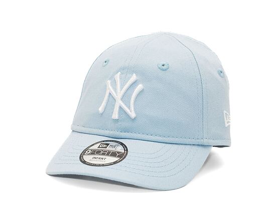 Dětská Kšiltovka New Era - 9FORTY Infant League Essential - NY Yankees - Pastel Blue / White