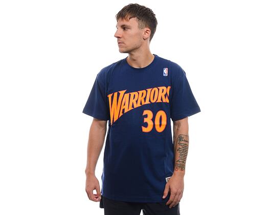 Triko Mitchell & Ness Name & Number tee Golden State Warriors Stephen Curry Navy