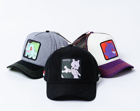 Kšiltovka Capslab x POKEMON Suede - Mewtwo