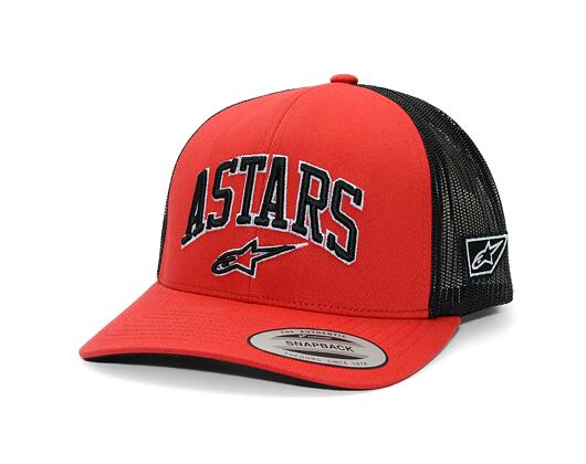 Kšiltovka Alpinestars - Dunker Trucker - Red/Black