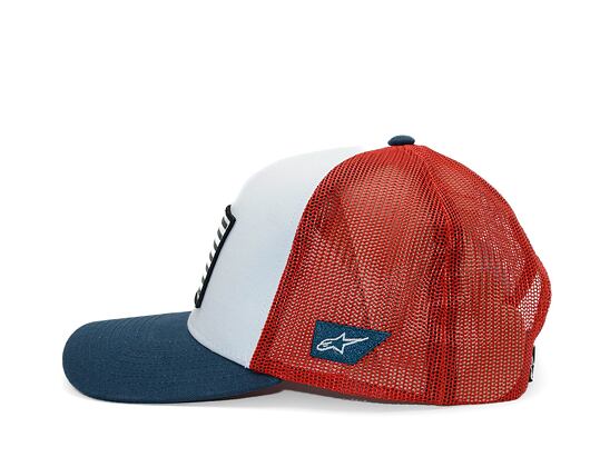 Kšiltovka Alpinestars - Flag Snapback - White/Navy/Red