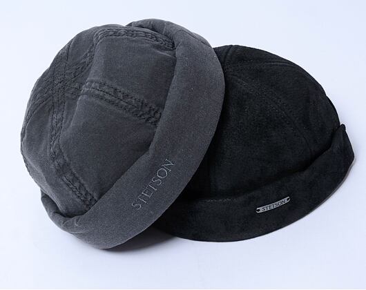 Docker Cap Stetson Docker Pig Skin Black