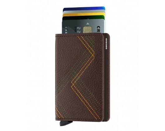 Peněženka Secrid Slimwallet Stitch Linea - Espresso