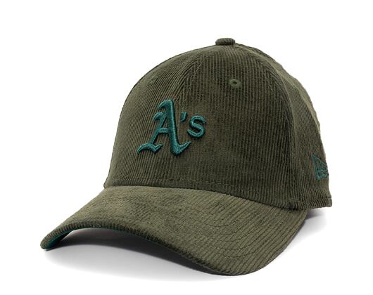 Kšiltovka New Era - 9FORTY MLB Cord - Oakland Athletics - Green