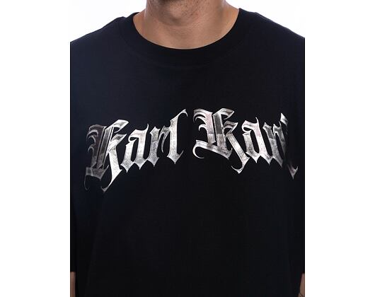 Triko Karl Kani Old English Chrome Tee black