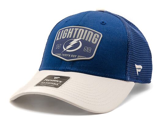 Kšiltovka Fanatics - Tampa Bay Lightning - A/CAP Structured Adjustable Meshback - Blue Cobalt/White