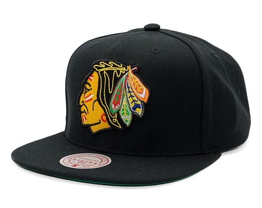 Kšiltovka Mitchell & Ness - Conference Patch Snapback Vntg - Chicago Blackhawks - Black