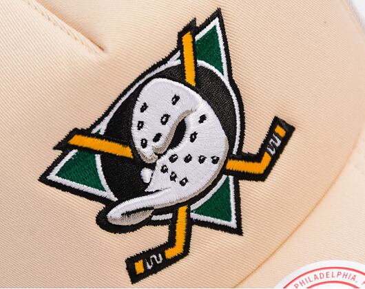 Kšiltovka Mitchell & Ness Evergreen Trucker Vintage - Anaheim Ducks - Off White