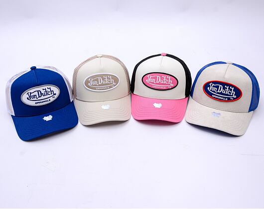 Kšiltovka Von Dutch - Trucker Boston - Caps - Cot Twill - Blue/White