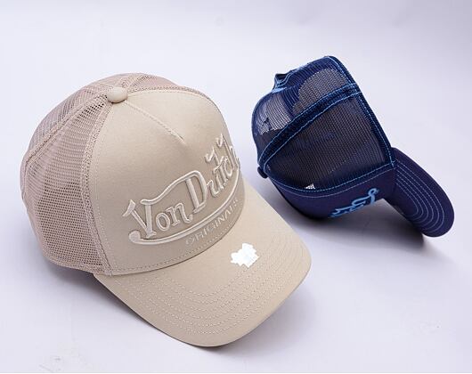 Kšiltovka Von Dutch - Trucker Riverside - Caps - Cot Twill - Cream