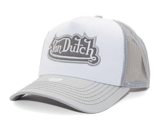 Kšiltovka Von Dutch - Trucker Rockford - Caps - Cot Twill - White/ Grey