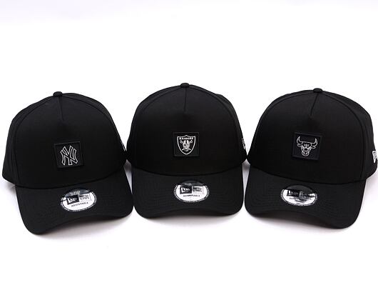 Kšiltovka New Era - NFL Metallic Patch 9FORTY A-Frame - Las Vegas Raiders - Black / Silver