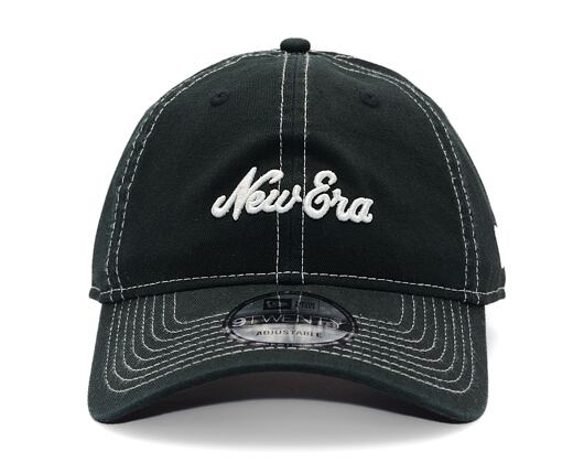 Kšiltovka New Era - Contrast Stitch 9TWENTY - Black / White