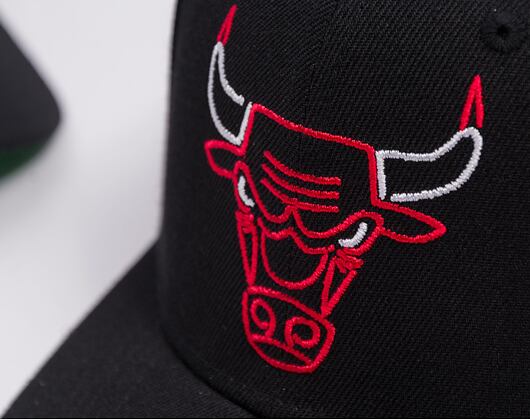 Kšiltovka Mitchell & Ness - Neon Logo Pro Snapback - Chicago Bulls - Black