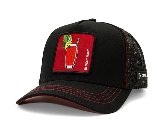 Kšiltovka Capslab Trucker - Bloody Mary - Black / Red