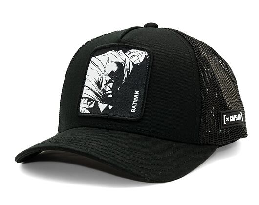 Dětská Kšiltovka Capslab DC Comics Trucker - Batman Trucker Black & White - Black / White