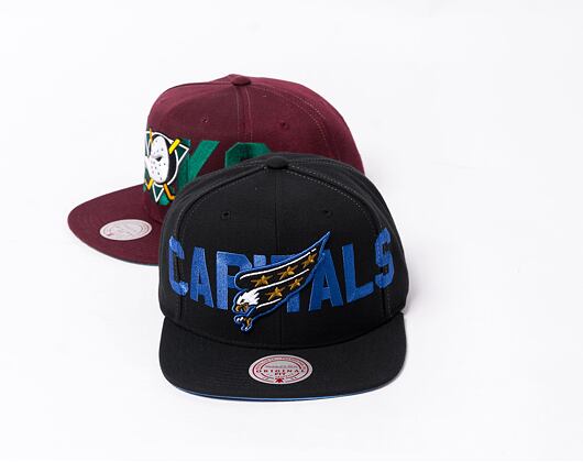 Kšiltovka Mitchell & Ness Full Frontal Snapback Vntg NHL Washington Capitals Black