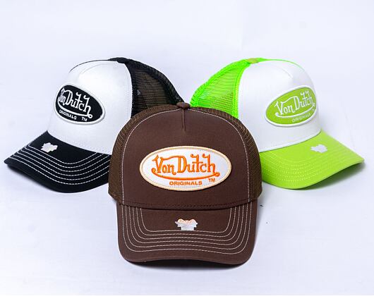 Kšiltovka Von Dutch Trucker Boston - Brown/Brown