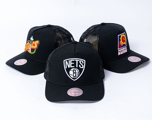 Kšiltovka NBA Monogram Trucker Brooklyn Nets Black