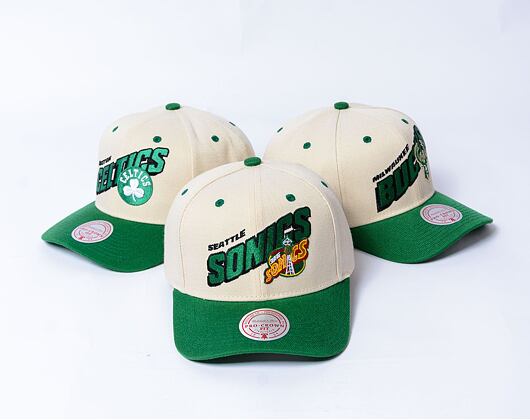 Kšiltovka NBA Retro Type Pro Snapback Hwc Seattle Supersonics Off White