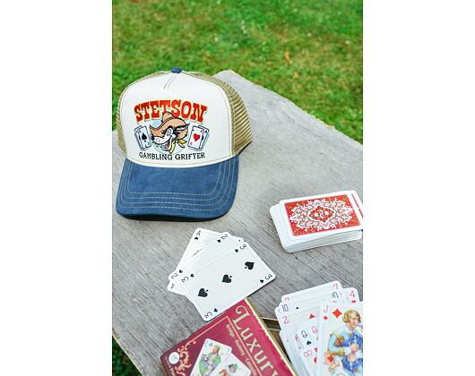 Kšiltovka Stetson Trucker Cap Gambling Grifter Beige / Navy