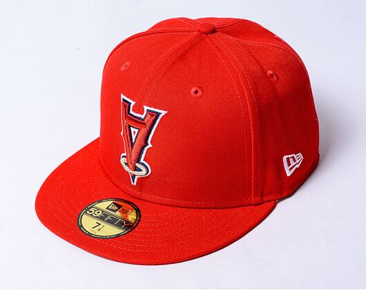 Kšiltovka New Era - 59FIFTY Upside-Down - Anaheim Angels - Scarlet