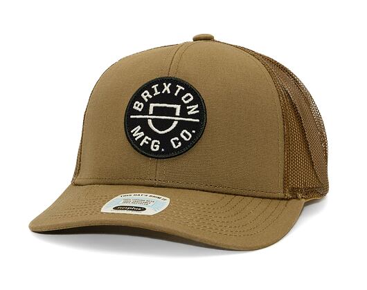 Kšiltovka Brixton Crest X MP Mesh Cap - Dark Earth / Desert Palm