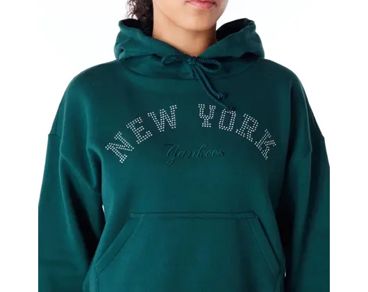 Dámská Mikina New Era - Diamante Hoody - NY Yankees - Dark Green