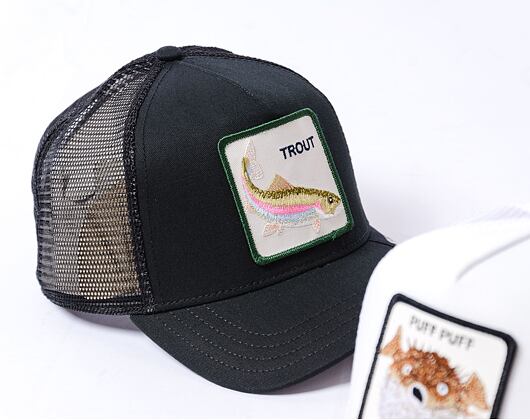 Kšiltovka Goorin Trucker - The Trout Fish - Black