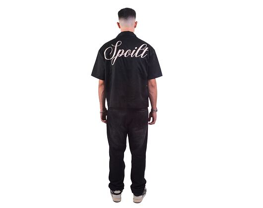 Košile Spoilt Clo. Workwear Shirt Black/ Bone White