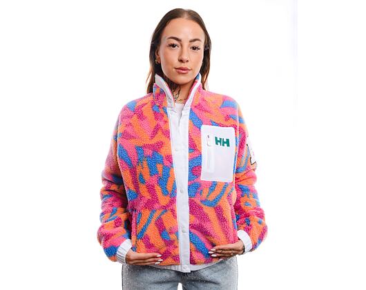 Dámská Bunda Helly Hansen - Woman Imperial Printed Pile Snap - Magenta