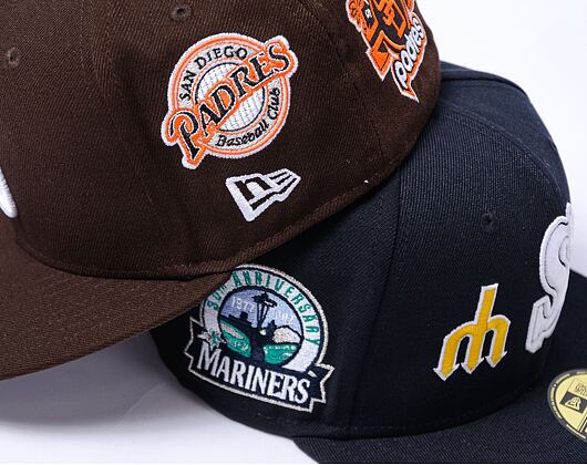 Kšiltovka New Era - 59FIFTY MLB Coops Patch - San Diego Padres - Walnut