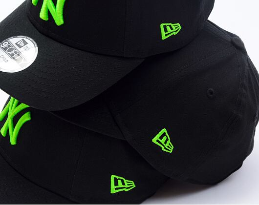 Kšiltovka New Era - 9FORTY MLB Neon - NY Yankees - Black / Green Glow