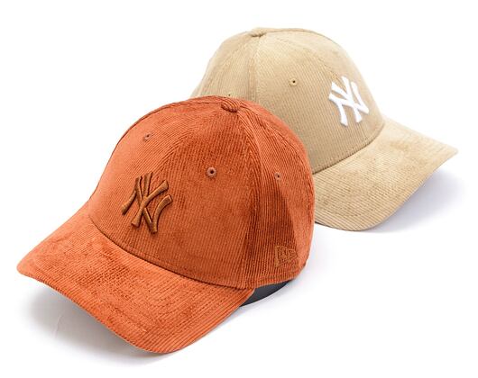 Kšiltovka New Era - 9FORTY MLB Cord - NY Yankees - Brown