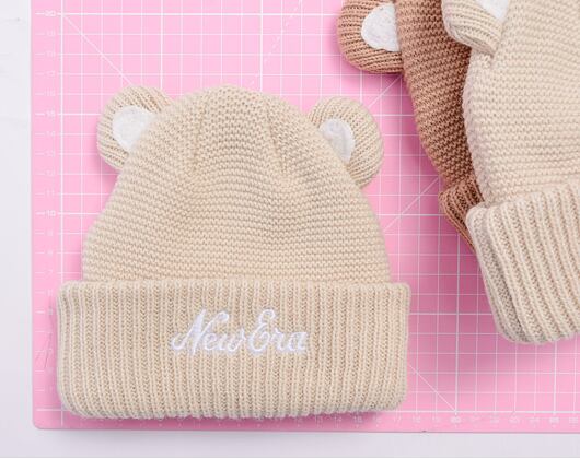 Dětský Kulich New Era - Knit Medium Kids Ears Beanie - Stone