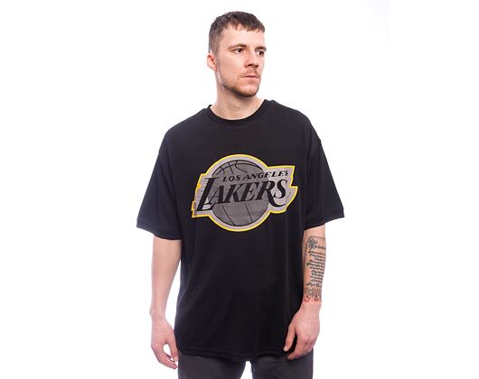 Triko New Era NBA OS Outline Mesh Tee Los Angeles Lakers Black/Gold