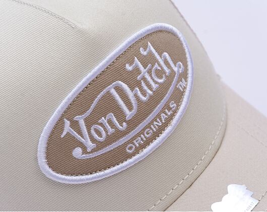 Kšiltovka Von Dutch - Trucker Boston - Caps - Cot Twill - Cream/ Beige