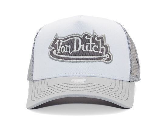 Kšiltovka Von Dutch - Trucker Rockford - Caps - Cot Twill - White/ Grey