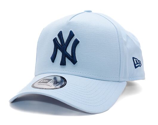 Kšiltovka New Era - MLB Essential 9FORTY A-Frame - NY Yankees - Pastel Blue / Navy