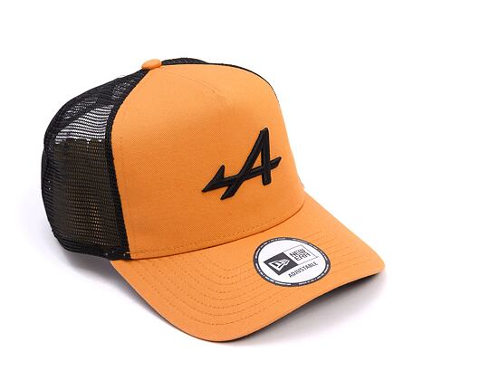 Kšiltovka New Era - F1 Seasonal 9FORTY Trucker - Alpine Racing - Ochre / Black