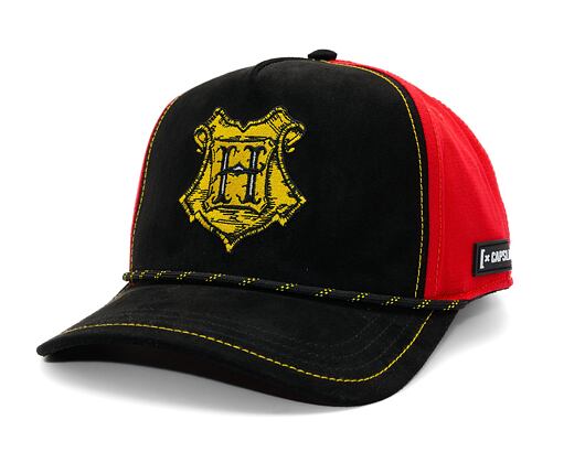 Kšiltovka Capslab - Trucker Harry Potter - Hogwards Suede - Black/Red